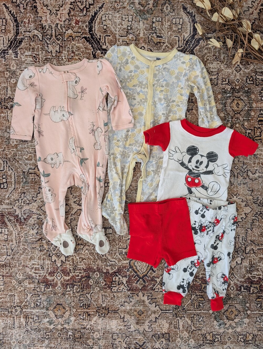 Baby girl pajama bundle 9m